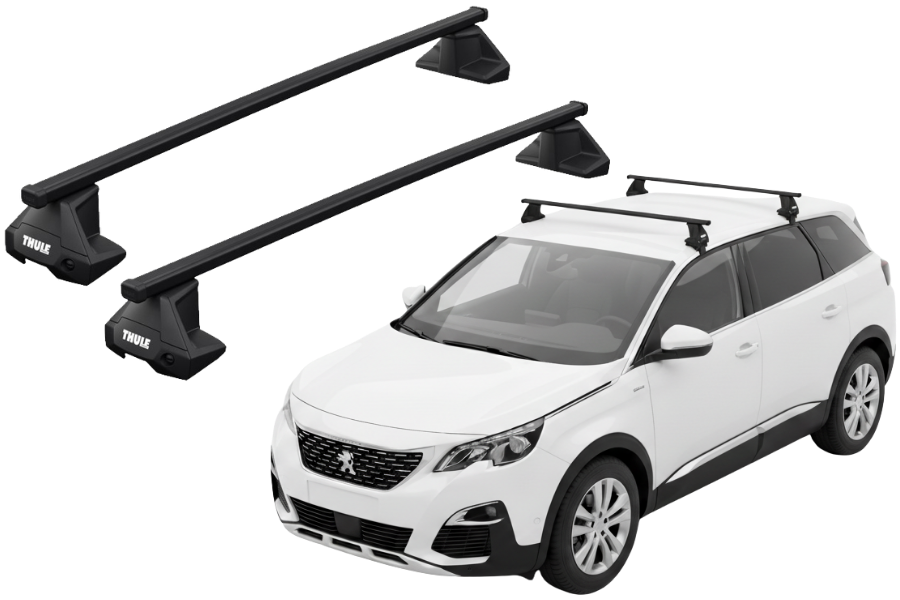 Barras THULE EVO SquareBar para autos PEUGEOT 5008 desde 2017-2023