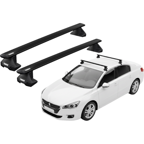 Barras THULE EVO WingBar para autos PEUGEOT 508 2011 a 2018 negro