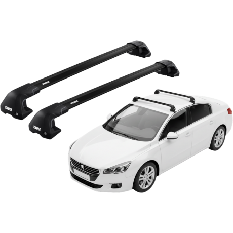 Barras THULE EDGE Flush para autos PEUGEOT 508 2011 a 2018 negro