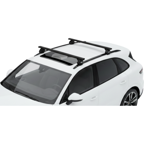 Barras THULE EVO WingBar para autos PORSCHE Cayenne desde 2018 negro