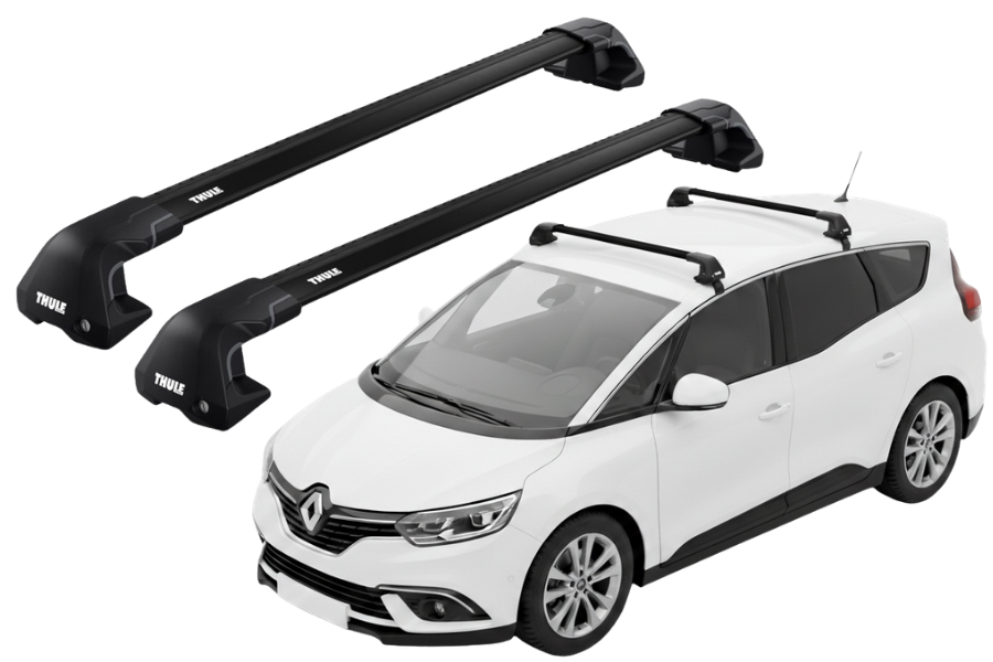 Barras THULE EDGE Flush para autos RENAULT Grand Scenic desde 2017 negro