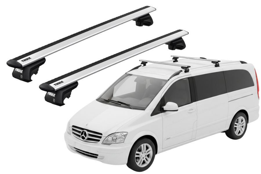 Barras THULE EVO WingBar para autos MERCEDES BENZ V-Class 1997 a 2014