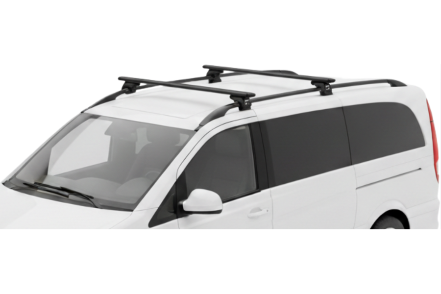 Barras THULE EVO WingBar para autos MERCEDES BENZ V-Class 1997 a 2014 negro