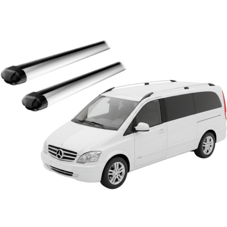 Barras THULE EVO AeroBar para autos MERCEDES BENZ V-Class 1997 a 2014 negro