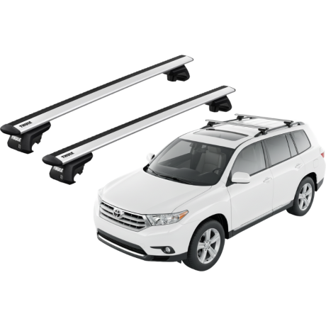 Barras THULE EVO WingBar para autos TOYOTA Kluger 2007 a 2013