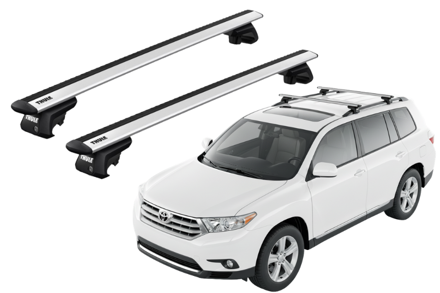 Barras THULE EVO WingBar para autos TOYOTA Kluger 2007 a 2013