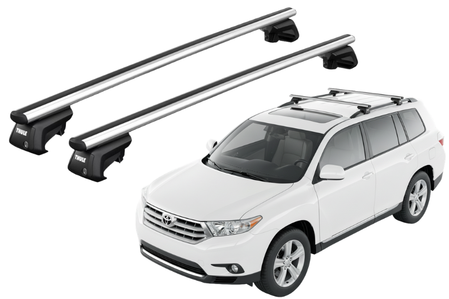Barras THULE SmartRack XT AluBar para autos TOYOTA Kluger 2007 a 2013