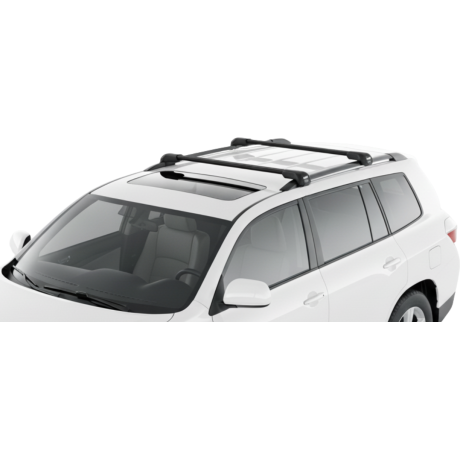 Barras THULE EDGE Flush para autos TOYOTA Kluger 2007 a 2013 negro