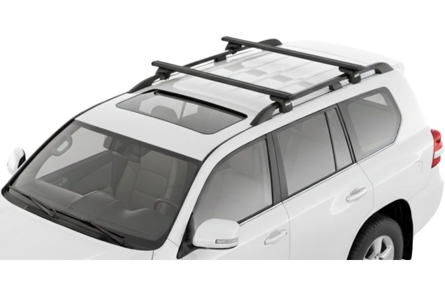 Barras THULE EVO WingBar para autos TOYOTA Land Cruiser desde 2003 negro