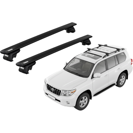 Barras THULE EVO WingBar para autos TOYOTA Land Cruiser desde 2003 negro