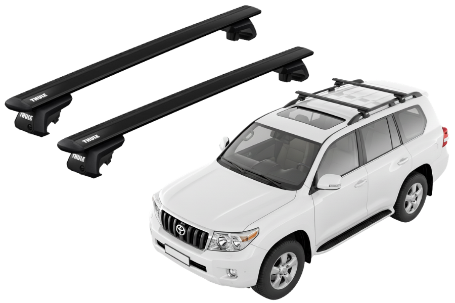 Barras THULE EVO WingBar para autos TOYOTA Land Cruiser desde 2003 negro