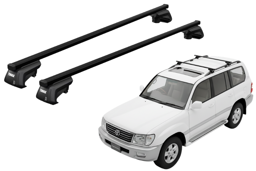 Barras THULE EVO SquareBar para autos TOYOTA Land Cruiser 1998 a 2002