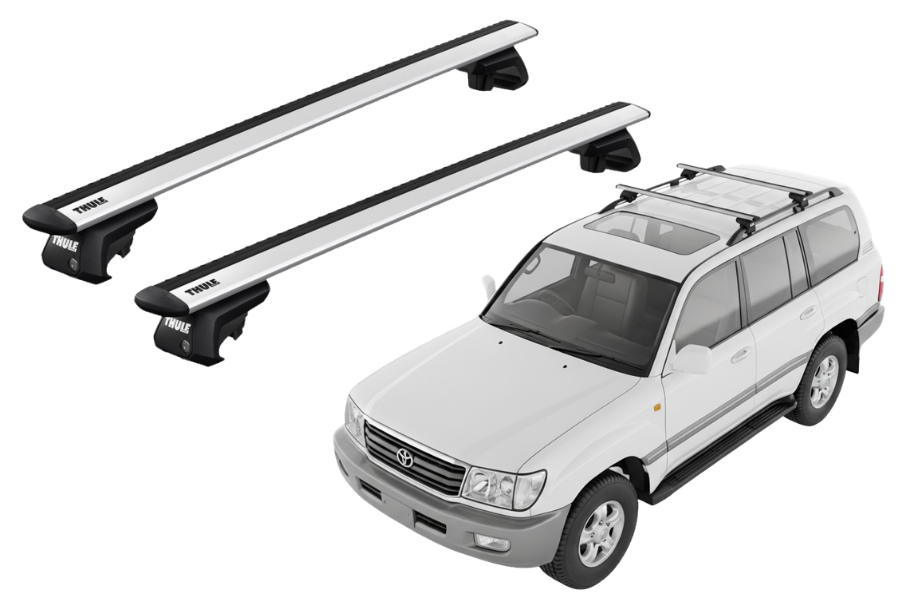 Barras THULE EVO WingBar para autos TOYOTA Land Cruiser 100 1998 a 2001