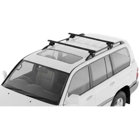 Barras THULE EVO WingBar para autos TOYOTA Land Cruiser 100 1998 a 2001 negro