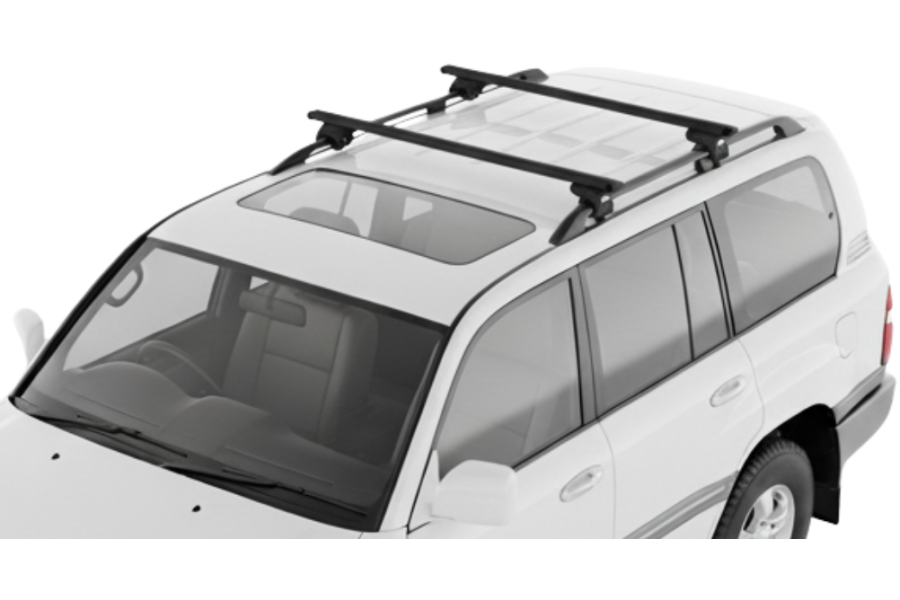 Barras THULE EVO WingBar para autos TOYOTA Land Cruiser 100 1998 a 2001 negro