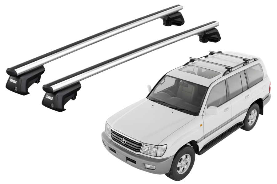 Barras THULE SmartRack XT AluBar para autos TOYOTA Land Cruiser 100 1998 a 2001