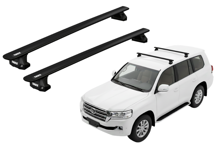 Barras THULE EVO WingBar para autos TOYOTA Land Cruiser 200 desde 2008-2021 negro