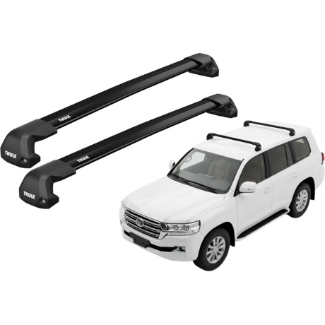 Barras THULE EDGE Flush para autos TOYOTA Land Cruiser 200 desde 2008-2021 negro