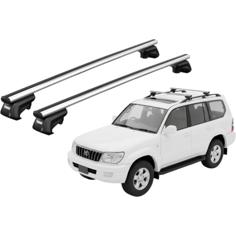 Barras THULE SmartRack XT AluBar para autos TOYOTA Land Cruiser Prado 1998 a 2002