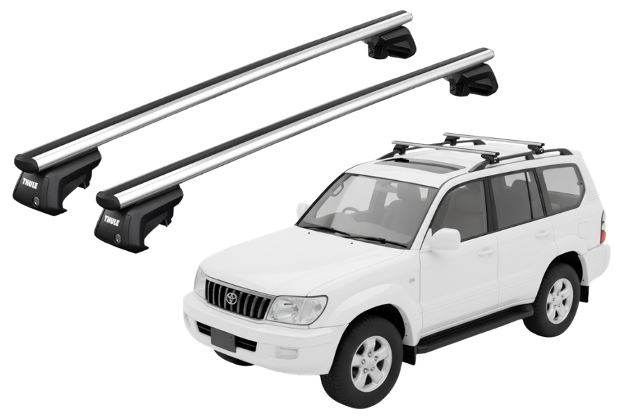 Barras THULE SmartRack XT AluBar para autos TOYOTA Land Cruiser Prado 1998 a 2002