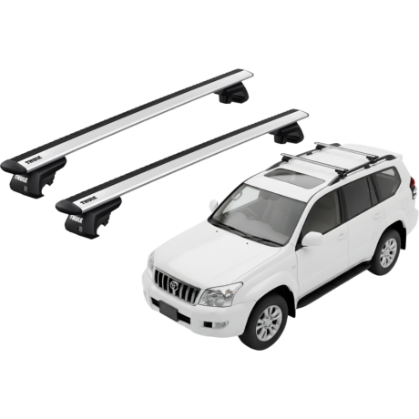 Barras THULE EVO WingBar para autos TOYOTA Land Cruiser Prado 2002 a 2009