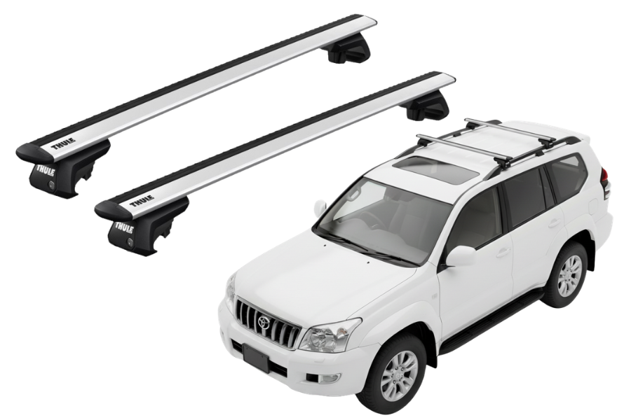 Barras THULE EVO WingBar para autos TOYOTA Land Cruiser Prado 2002 a 2009