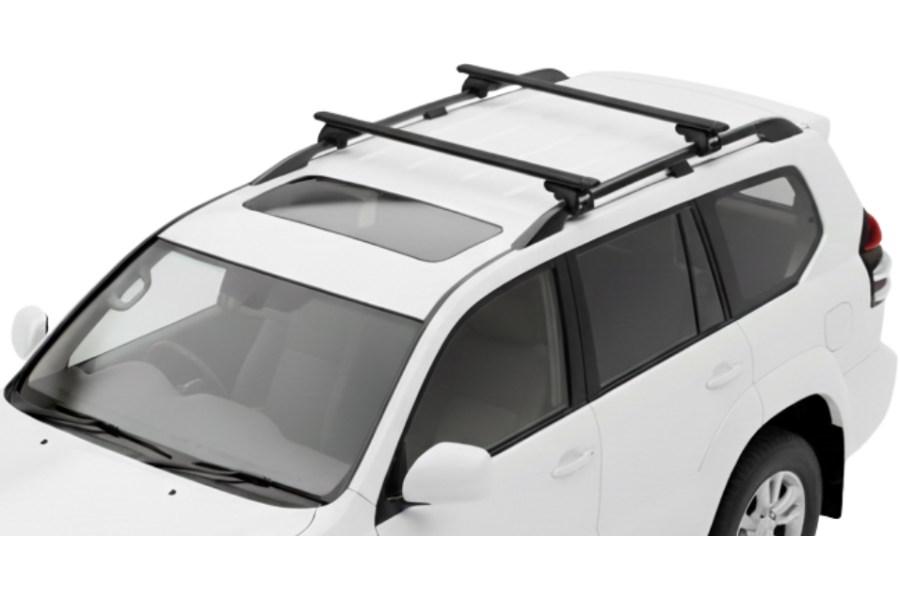 Barras THULE EVO WingBar para autos TOYOTA Land Cruiser Prado 2002 a 2009 negro