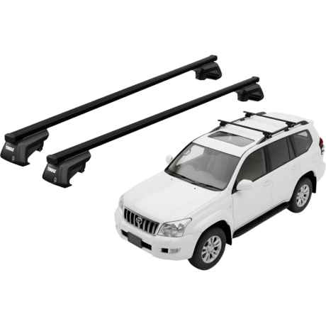 Barras THULE EVO SquareBar para autos TOYOTA Land Cruiser Prado 2002 a 2009