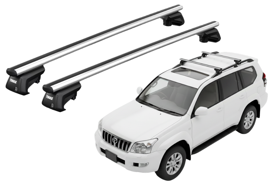 Barras THULE SmartRack XT AluBar para autos TOYOTA Land Cruiser Prado 2002 a 2009