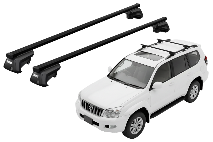 Barras THULE SmartRack XT para autos TOYOTA Land Cruiser Prado 2002 a 2009