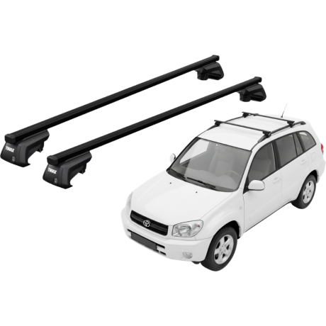 Barras THULE EVO SquareBar para autos TOYOTA RAV 4 2000 a 2003