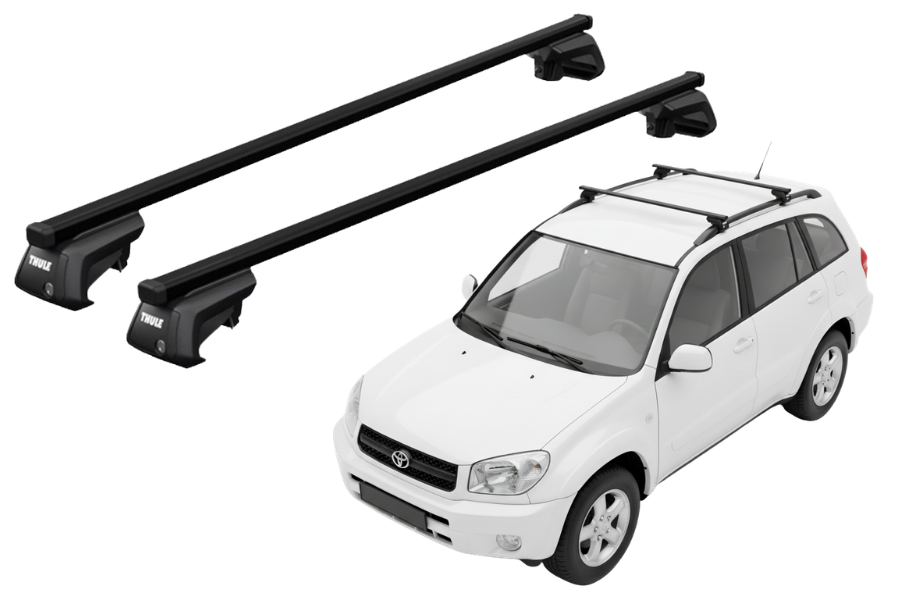 Barras THULE EVO SquareBar para autos TOYOTA RAV 4 2000 a 2003