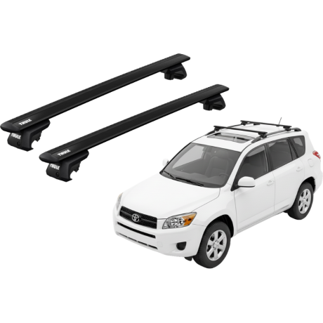 Barras THULE EVO WingBar para autos TOYOTA RAV 4 2005 a 2012 negro