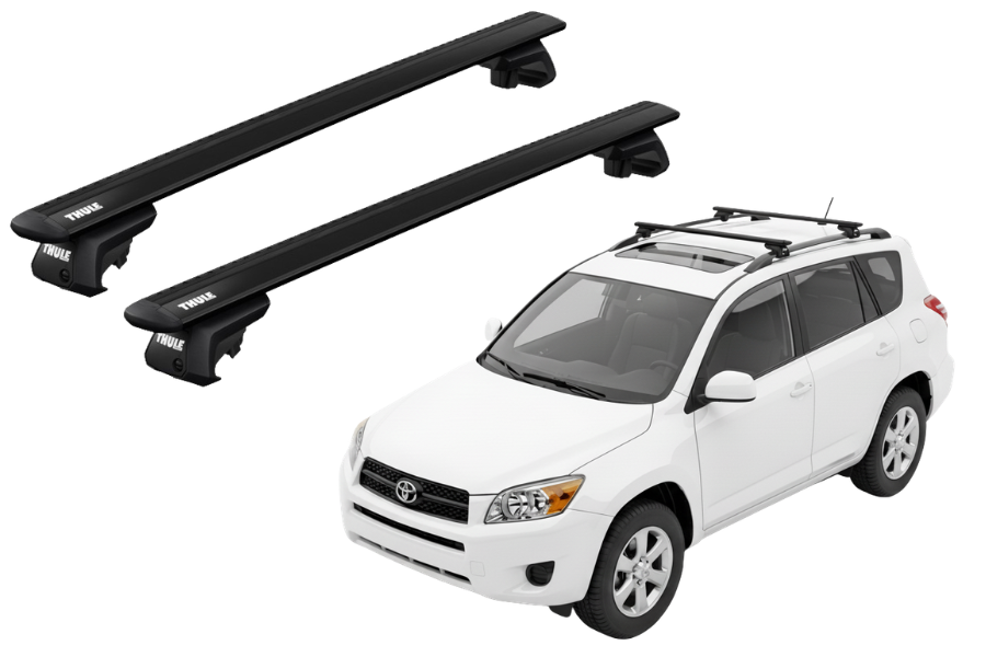 Barras THULE EVO WingBar para autos TOYOTA RAV 4 2005 a 2012 negro