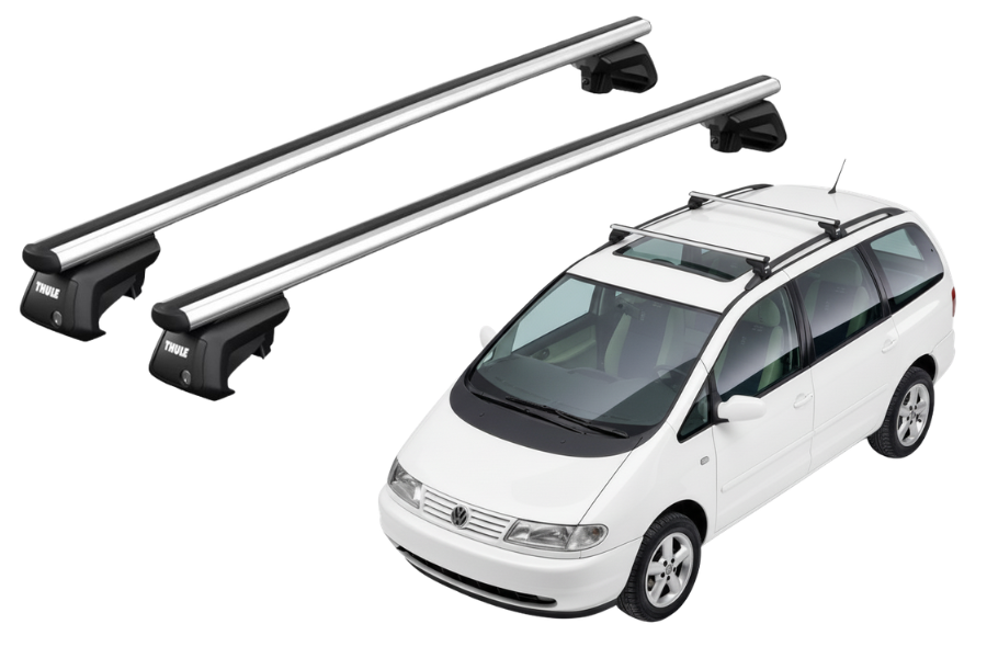 Barras THULE SmartRack XT AluBar para autos VOLKSWAGEN Sharan 1996 a 2000
