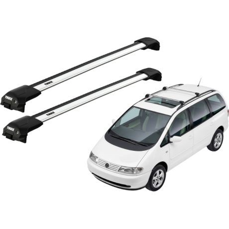 Barras THULE EDGE Flush para autos VOLKSWAGEN Sharan 1996 a 2000