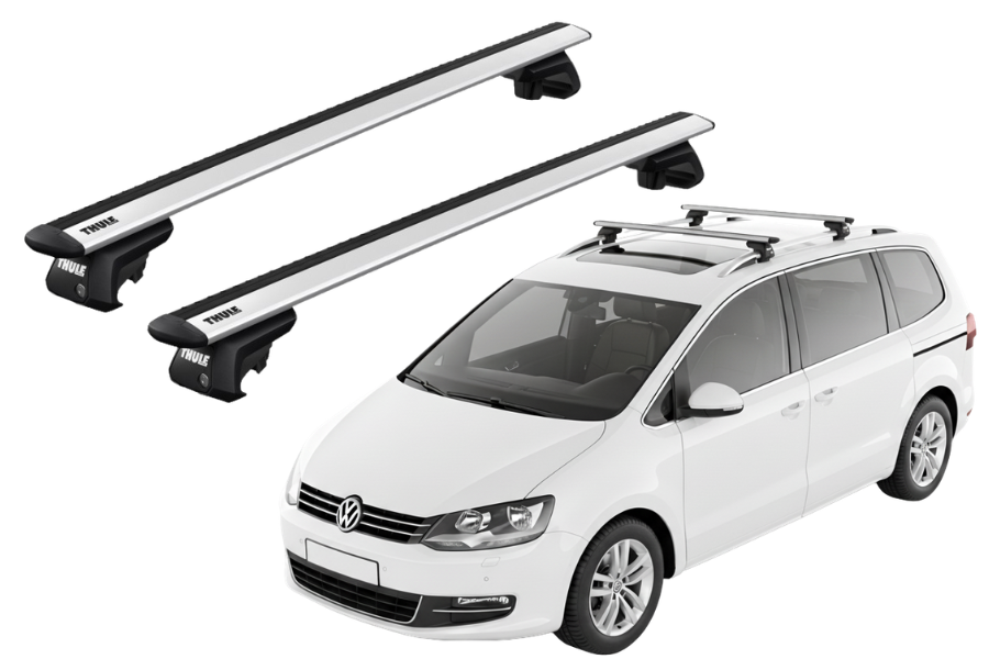 Barras THULE EVO WingBar para autos VOLKSWAGEN Sharan desde 2010