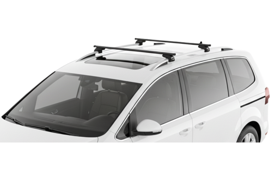 Barras THULE EVO SquareBar para autos VOLKSWAGEN Sharan desde 2010