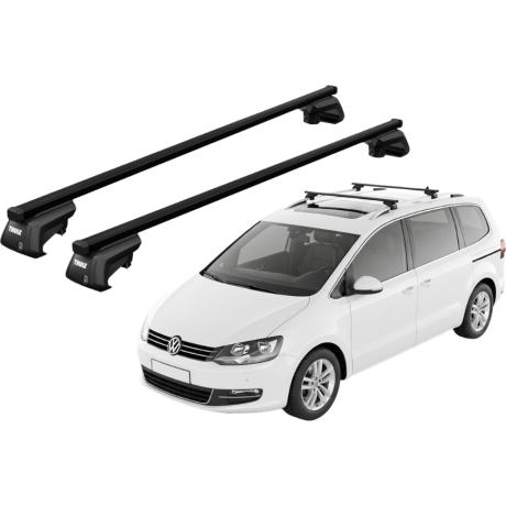Barras THULE EVO SquareBar para autos VOLKSWAGEN Sharan desde 2010