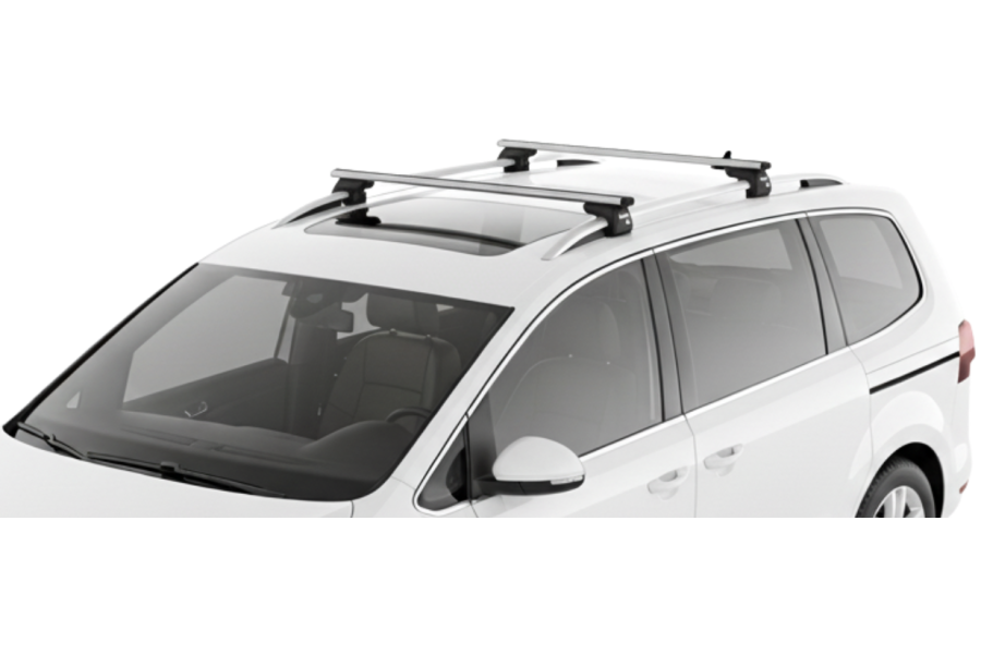 Barras THULE SmartRack XT AluBar para autos VOLKSWAGEN Sharan desde 2010