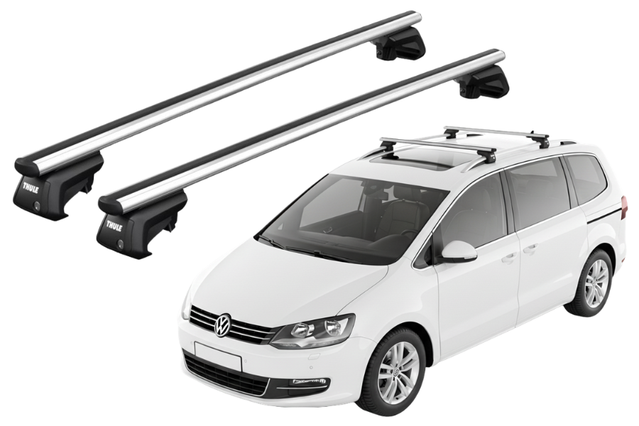 Barras THULE SmartRack XT AluBar para autos VOLKSWAGEN Sharan desde 2010