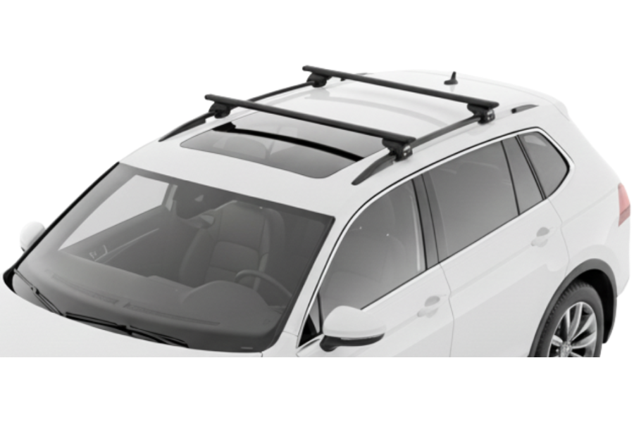 Barras THULE EVO WingBar para autos VOLKSWAGEN Tiguan Allspace desde 2017-2021 negro