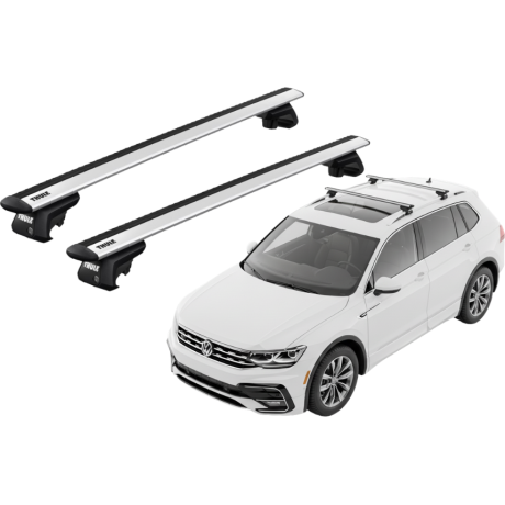 Barras THULE EVO WingBar para autos VOLKSWAGEN Tiguan Allspace desde 2017-2021