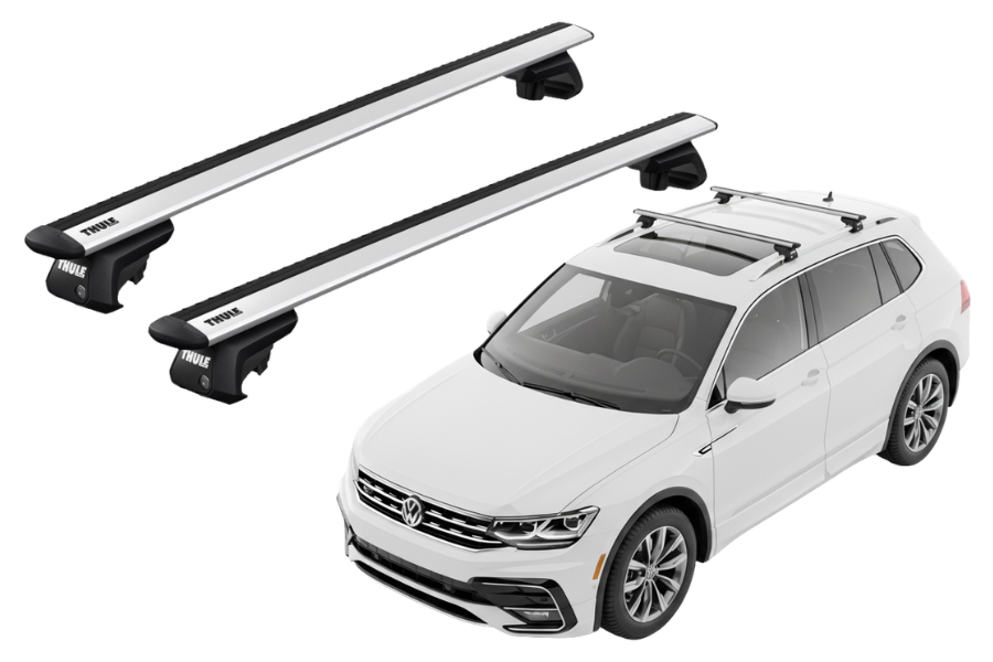 Barras THULE EVO WingBar para autos VOLKSWAGEN Tiguan Allspace desde 2017-2021