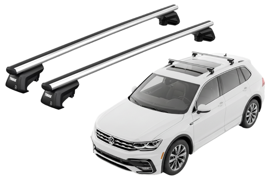 Barras THULE SmartRack XT AluBar para autos VOLKSWAGEN Tiguan Allspace desde 2017-2021