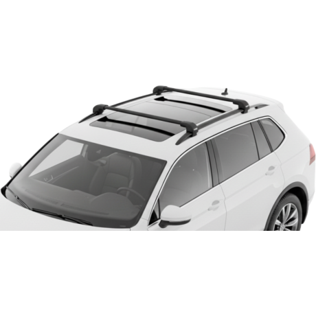 Barras THULE EDGE Flush para autos VOLKSWAGEN Tiguan Allspace desde 2017-2021 negro
