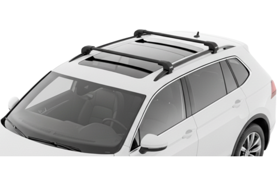 Barras THULE EDGE Flush para autos VOLKSWAGEN Tiguan Allspace desde 2017-2021 negro