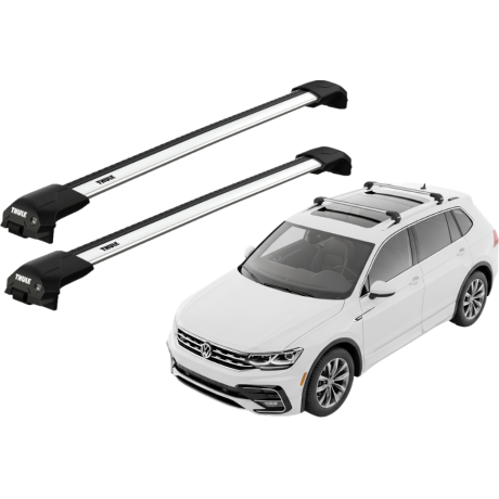 Barras THULE EDGE Flush para autos VOLKSWAGEN Tiguan Allspace desde 2017-2021