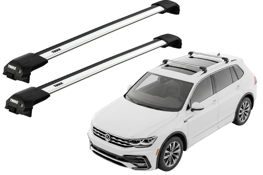 Barras THULE EDGE Flush para autos VOLKSWAGEN Tiguan Allspace desde 2017-2021