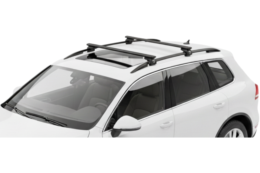 Barras THULE EVO WingBar para autos VOLKSWAGEN Touareg 2010 a 2018 negro